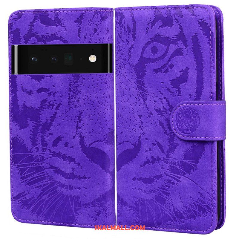 Fodral Oppo A74 4G Tiger Face Print