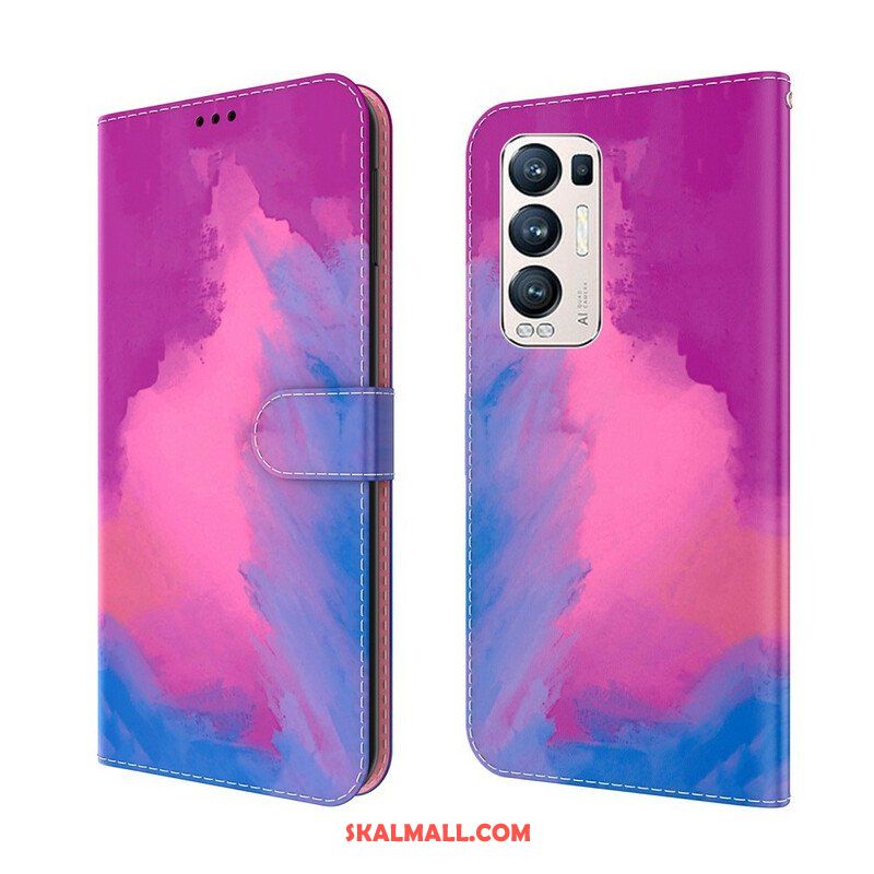 Fodral Oppo Find X3 Neo Abstrakt Färgglad