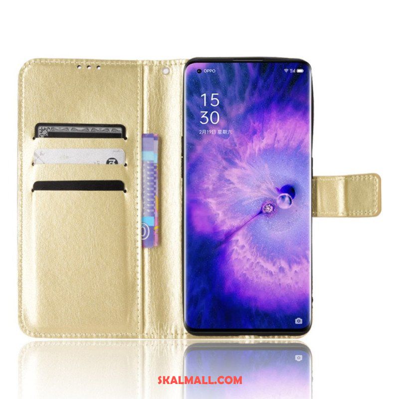 Fodral Oppo Find X5 Flashig Konstläder