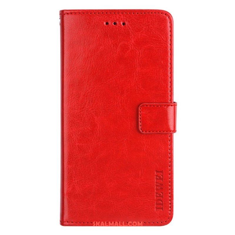Fodral Oppo Find X5 Lite Idewei Vintage Konstläder