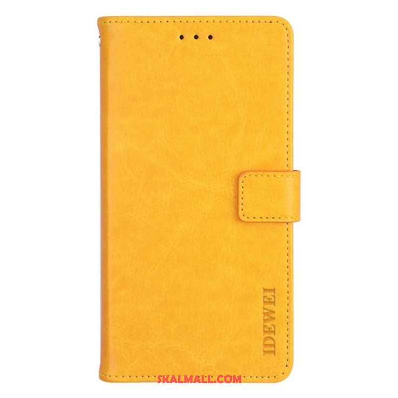 Fodral Oppo Find X5 Lite Idewei Vintage Konstläder