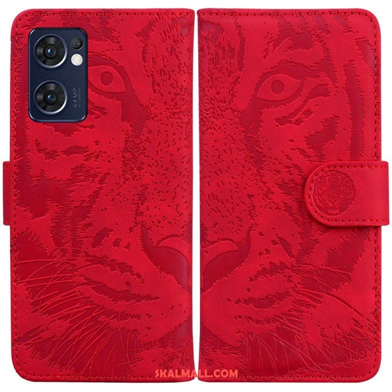 Fodral Oppo Find X5 Lite Tiger Face Print