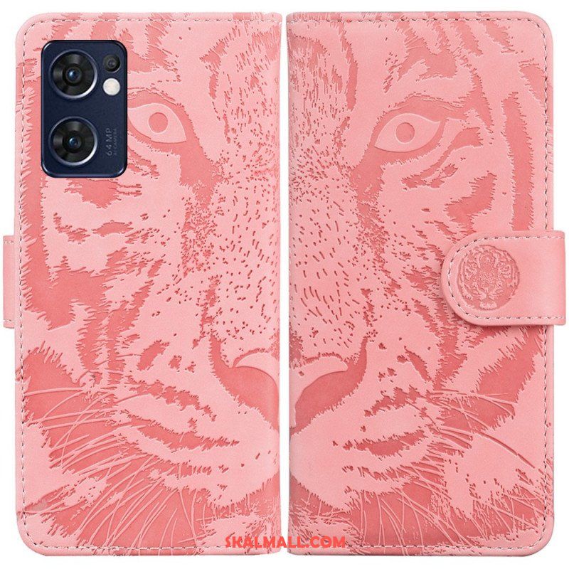 Fodral Oppo Find X5 Lite Tiger Face Print