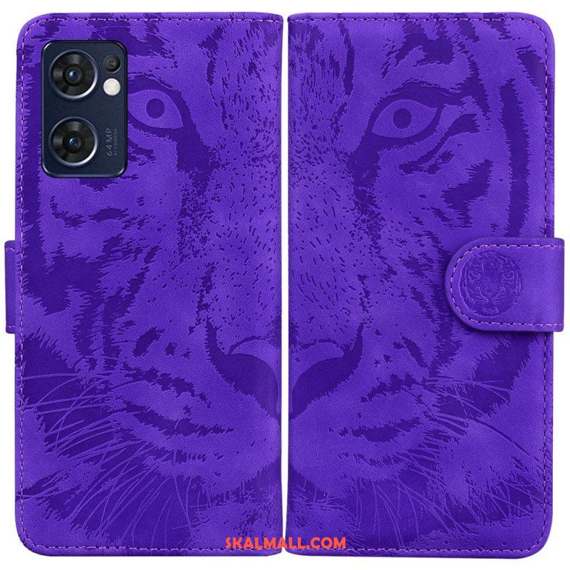 Fodral Oppo Find X5 Lite Tiger Face Print