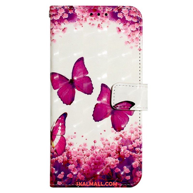 Fodral Samsung Galaxy A13 Med Kedjar Flight Of Butterflies I Lanyard