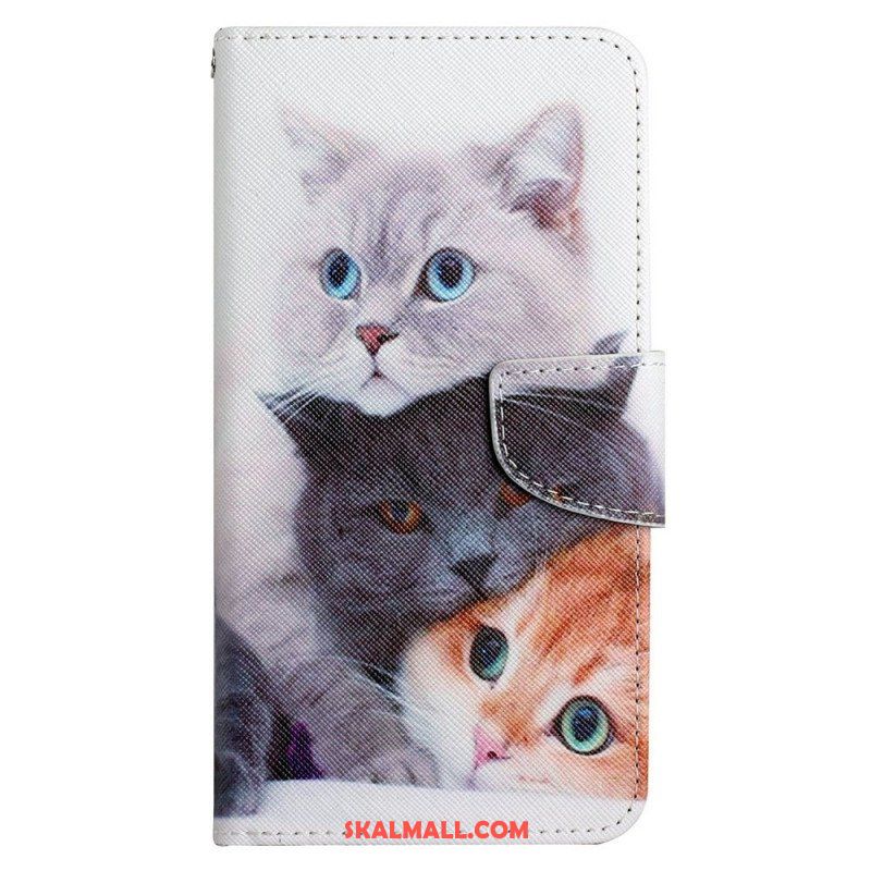 Fodral Samsung Galaxy A13 Tales Of Cats With Lanyard