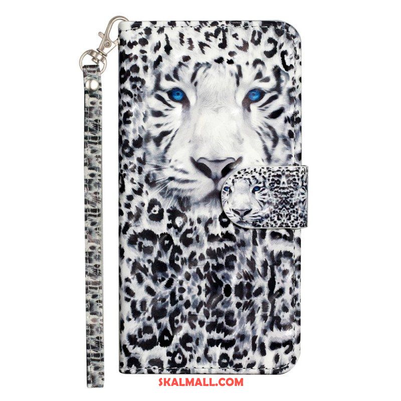 Fodral Samsung Galaxy A14 / A14 5G Med Kedjar Strappy Leopard