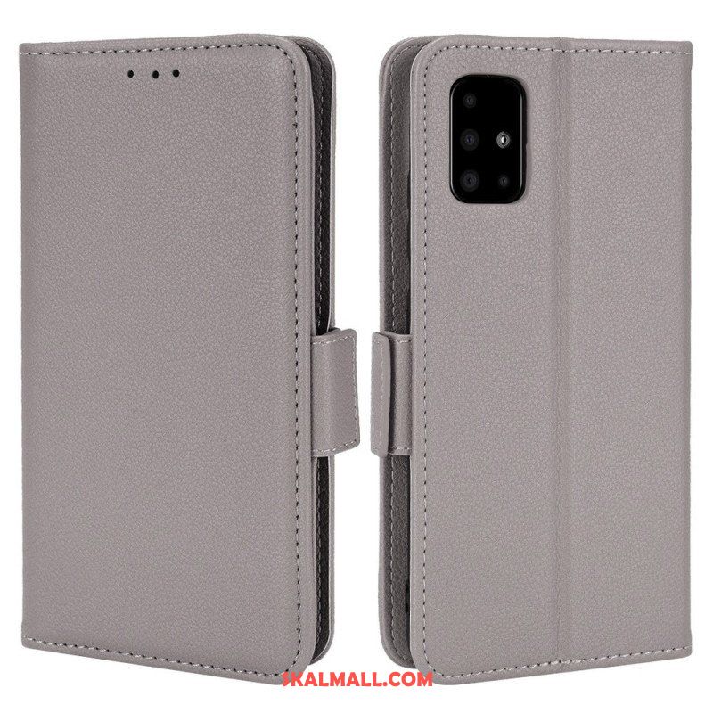 Fodral Samsung Galaxy A51 5G Folio-fodral Flap Double Nya Färger