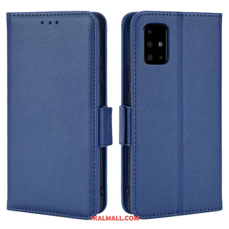 Fodral Samsung Galaxy A51 5G Folio-fodral Flap Double Nya Färger