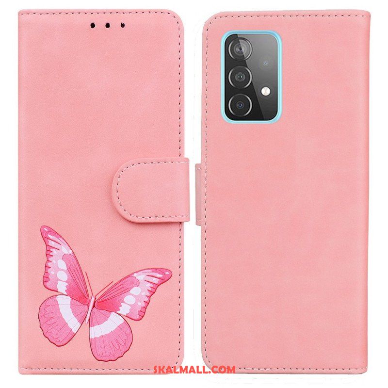 Fodral Samsung Galaxy A52 4G / A52 5G / A52s 5G Skin-touch Butterfly