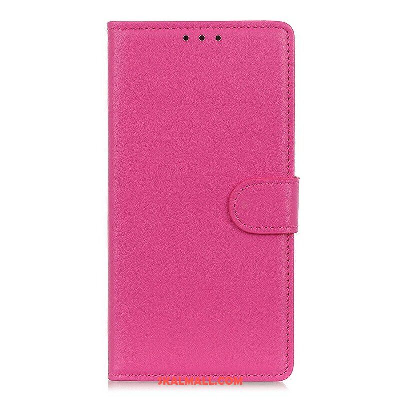 Fodral Samsung Galaxy M12 / A12 Traditionellt Litchi