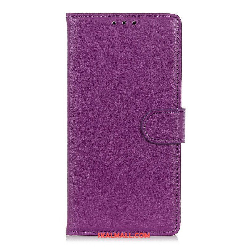 Fodral Samsung Galaxy M12 / A12 Traditionellt Litchi