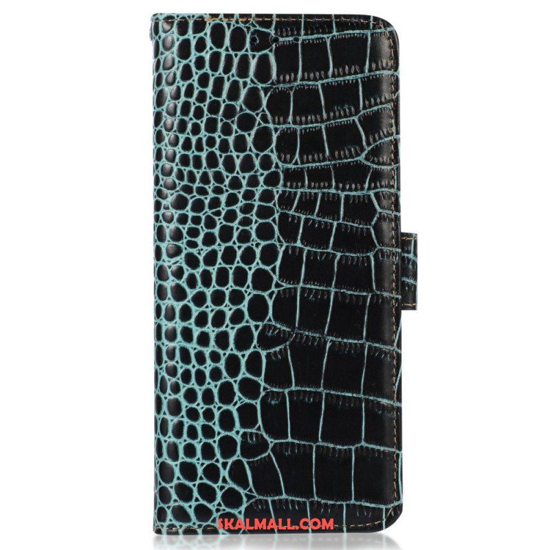 Fodral Samsung Galaxy M13 Crocodile Style Rfid