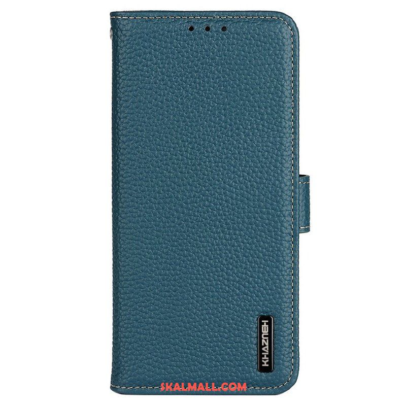 Fodral Samsung Galaxy M23 5G Khazneh Äkta Litchi Läder