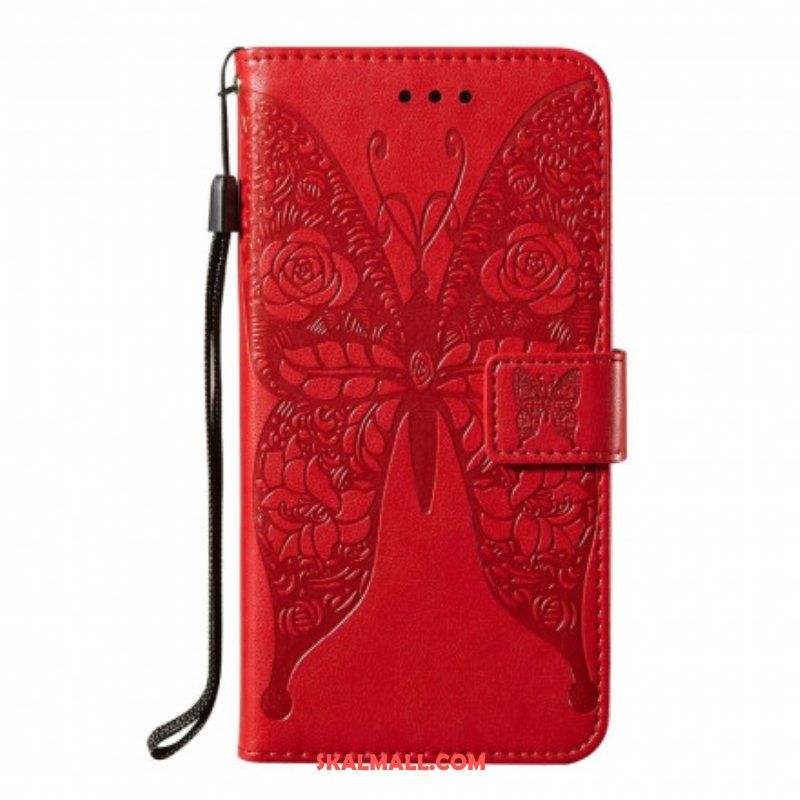 Fodral Samsung Galaxy S21 5G Fjärils Blommönster