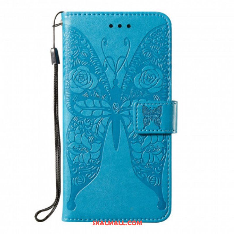 Fodral Samsung Galaxy S21 5G Fjärils Blommönster