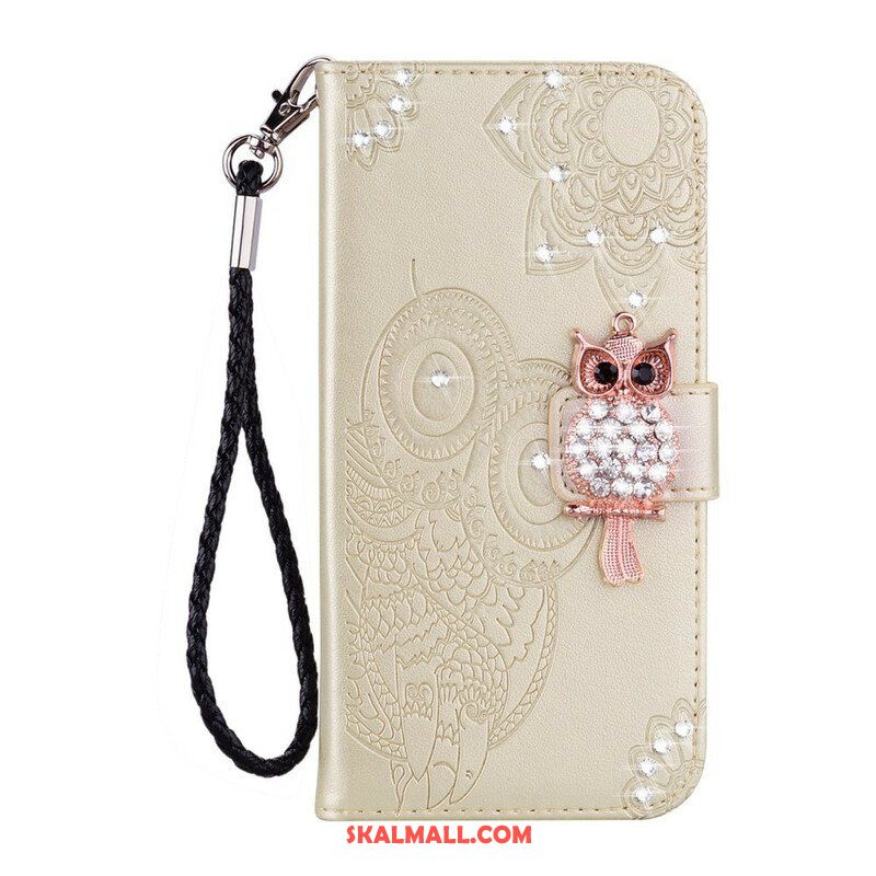 Fodral Samsung Galaxy S21 5G Uggla Mandala Och Charm