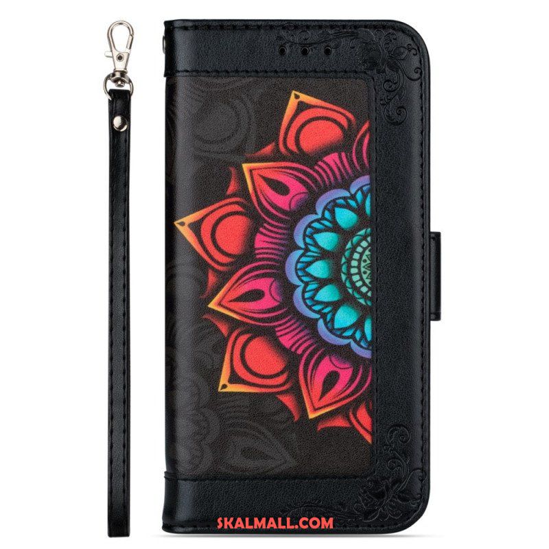 Fodral Samsung Galaxy S22 5G Med Kedjar Strappy Mandala Dekoration