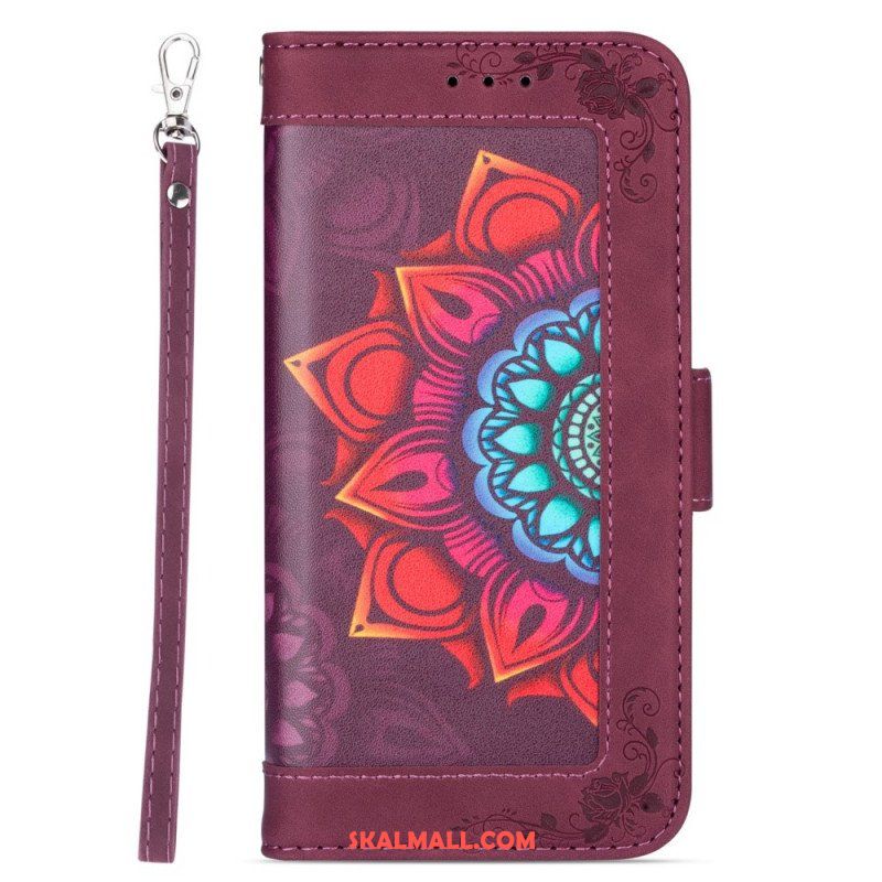 Fodral Samsung Galaxy S22 5G Med Kedjar Strappy Mandala Dekoration