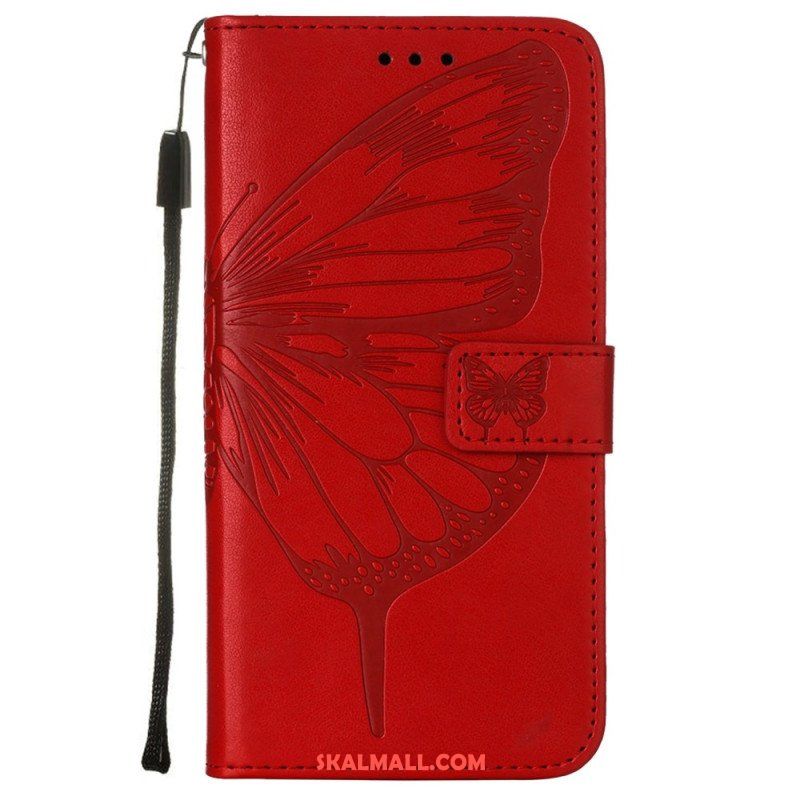 Fodral Samsung Galaxy S23 Plus 5G Med Kedjar Barock Strappy Butterfly