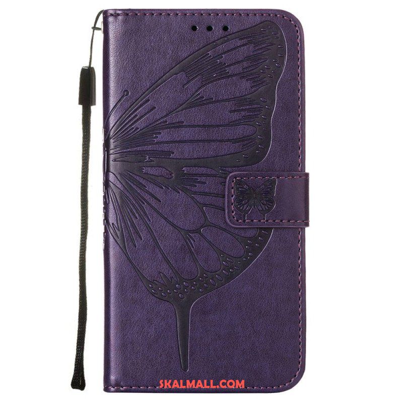 Fodral Samsung Galaxy S23 Plus 5G Med Kedjar Barock Strappy Butterfly