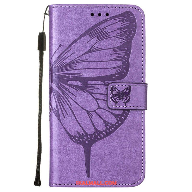 Fodral Samsung Galaxy S23 Plus 5G Med Kedjar Barock Strappy Butterfly