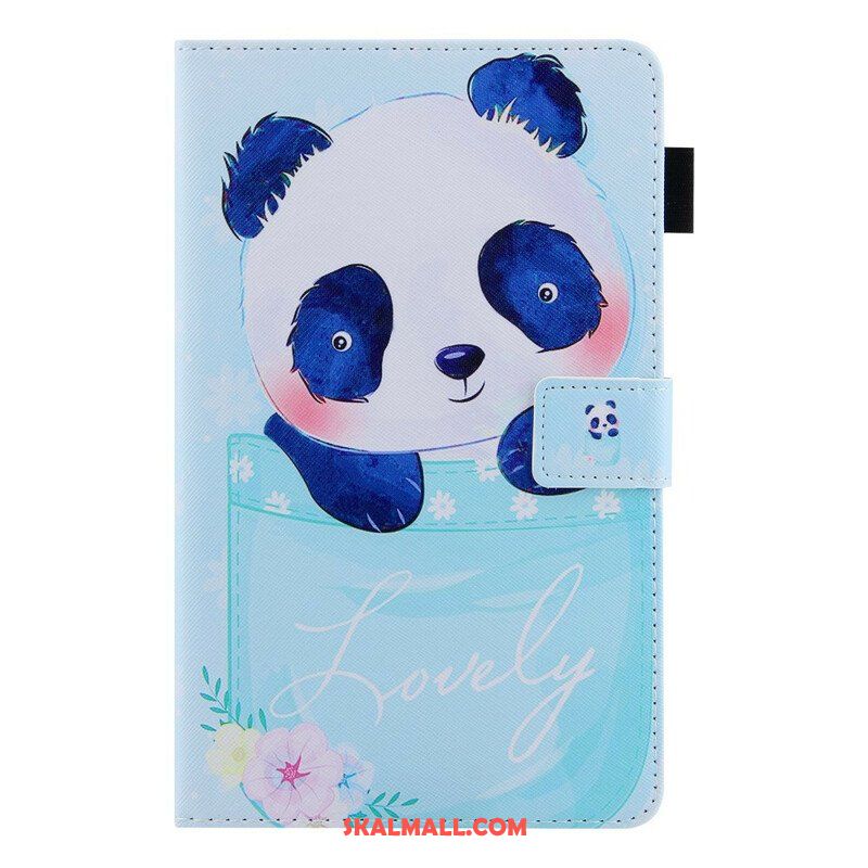 Fodral Samsung Galaxy Tab A7 Lite Söt Panda