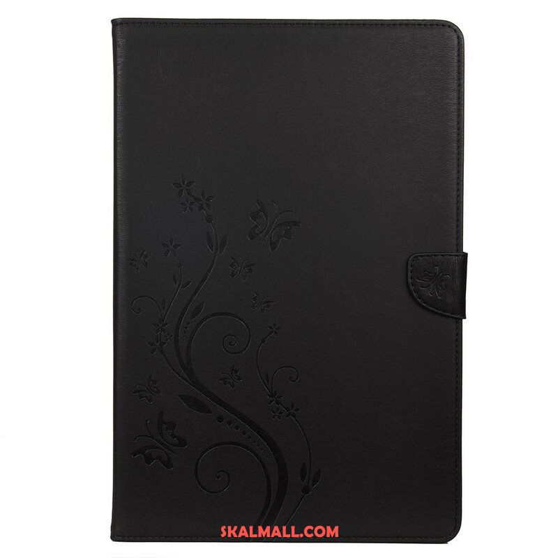 Fodral Samsung Galaxy Tab S8 Plus / Tab S7 Plus Blommiga Fjärilar