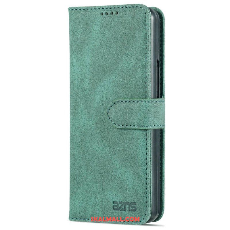 Fodral Samsung Galaxy Z Fold 4 Plånboksfodral Azns Stitching-plånbok