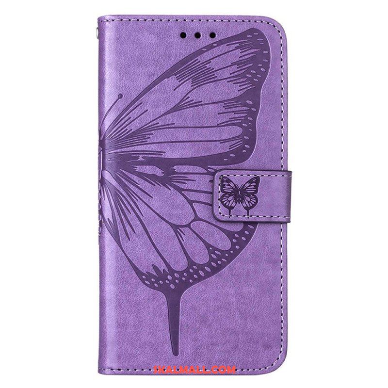 Fodral Xiaomi 12 Lite Butterfly Design Med Lanyard