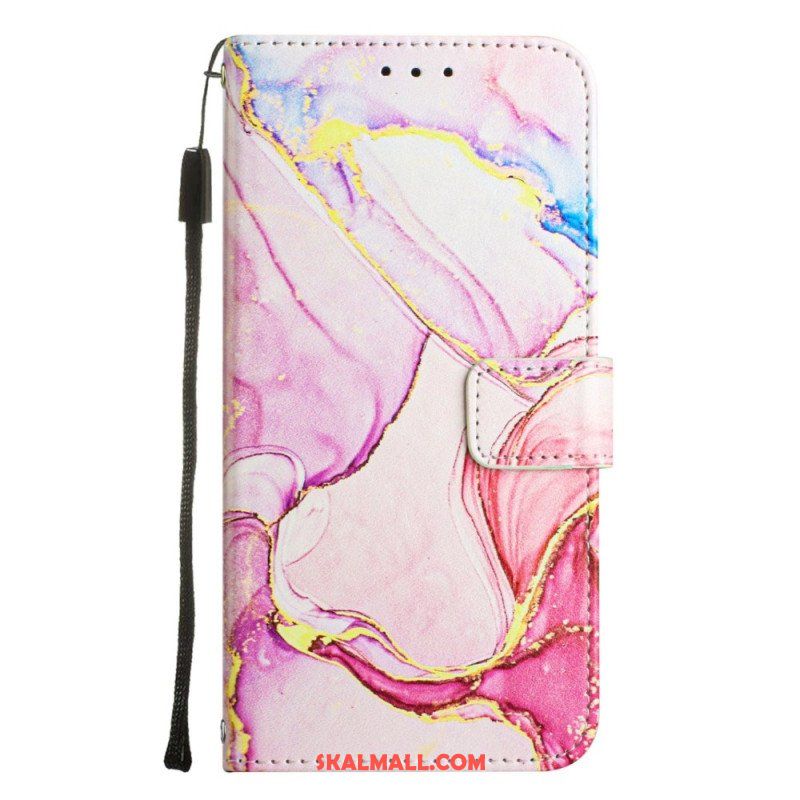 Fodral Xiaomi 12 Lite Med Kedjar Strip Marmor