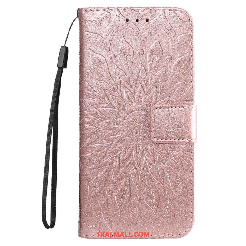 Fodral Xiaomi 12T / 12T Pro Med Kedjar Strappy Sun Mandala