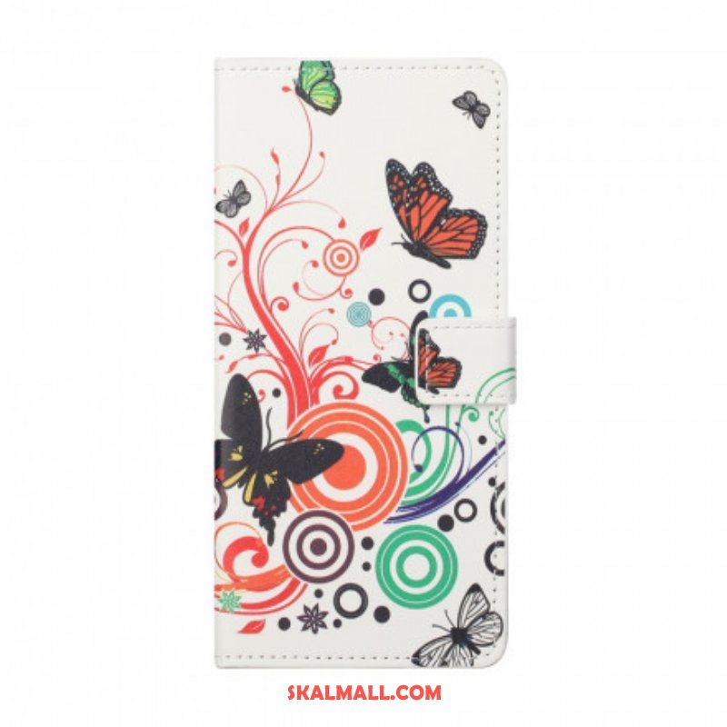 Fodral Xiaomi Redmi Note 10 Pro Fjärilar Och Blommor