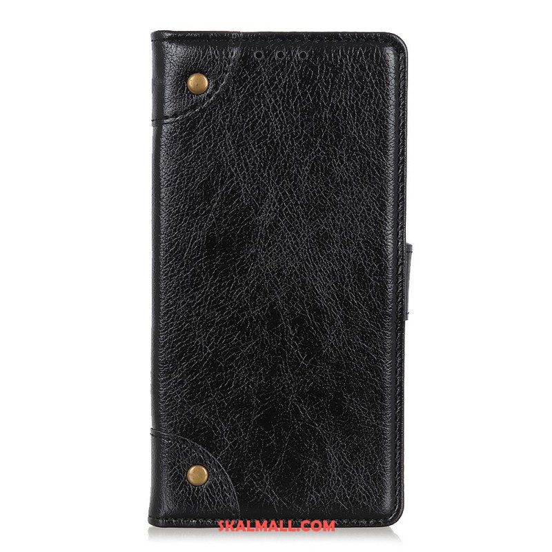 Fodral Xiaomi Redmi Note 11 Pro / 11 Pro 5G Stil Nappa Läder Vintage Nitar