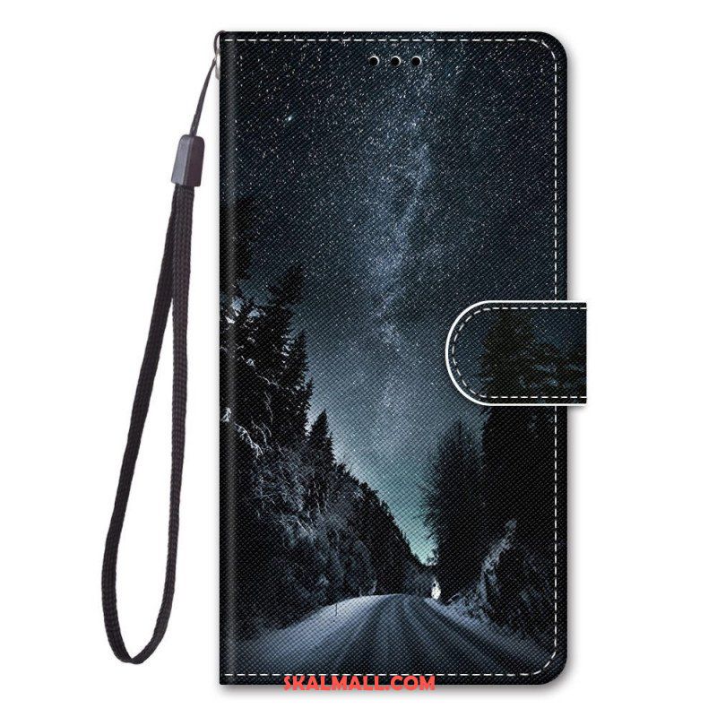 Fodral Xiaomi Redmi Note 11 Pro Plus 5G Med Kedjar Lanyard Landskap