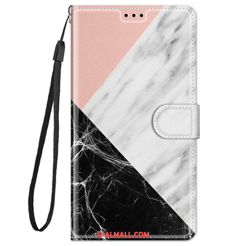 Fodral Xiaomi Redmi Note 11 Pro Plus 5G Med Kedjar Strappy Marble Elegance