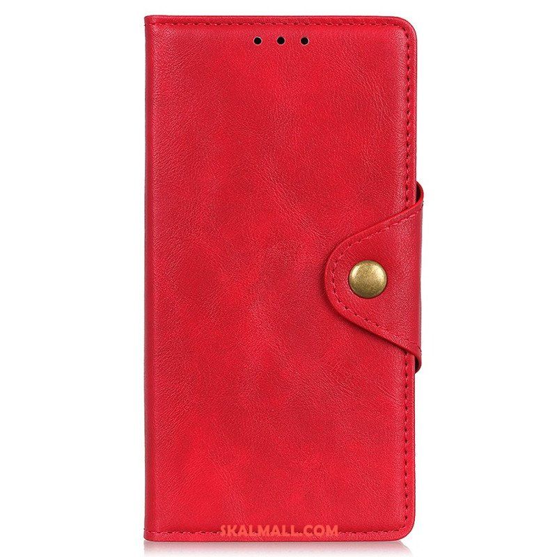 Fodral Xiaomi Redmi Note 12 4G Magnetisk Knapp I Konstläder