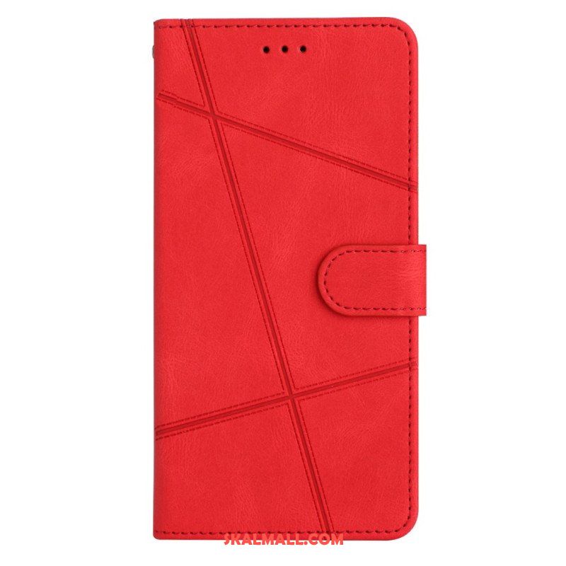 Fodral Xiaomi Redmi Note 12 4G Med Kedjar Strappy Geometrisk