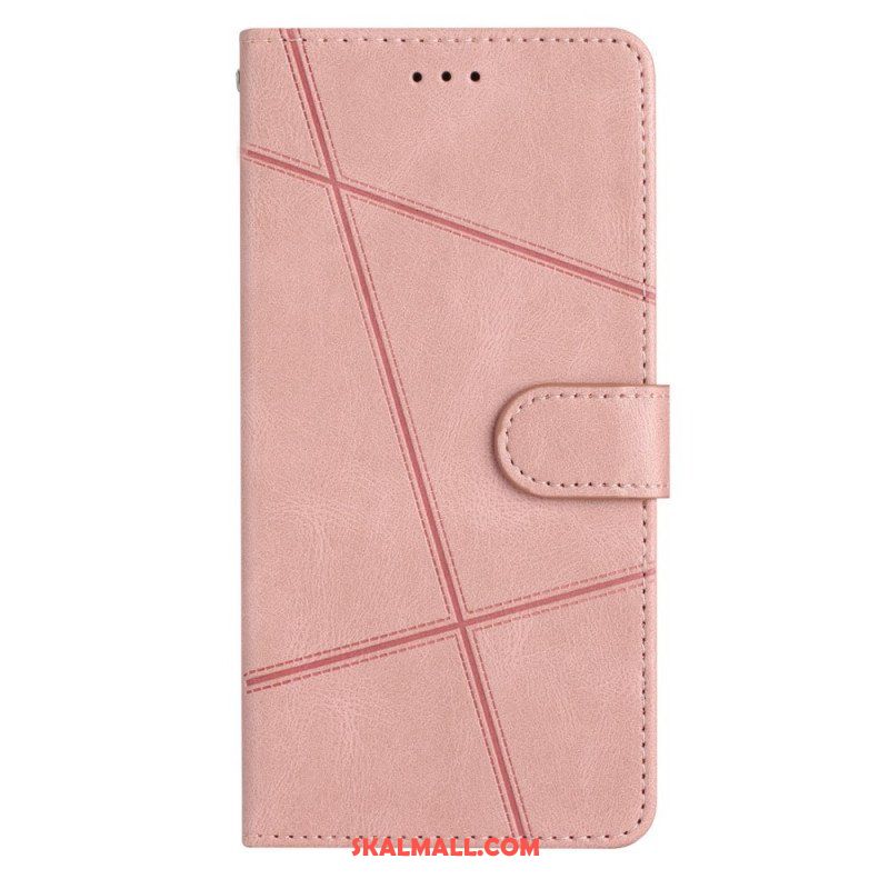 Fodral Xiaomi Redmi Note 12 4G Med Kedjar Strappy Geometrisk