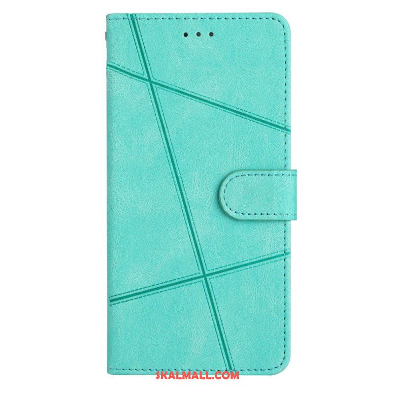 Fodral Xiaomi Redmi Note 12 4G Med Kedjar Strappy Geometrisk