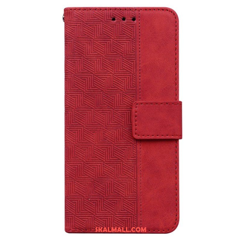 Fodral Xiaomi Redmi Note 12 4G Med Kedjar Strappy Mönster