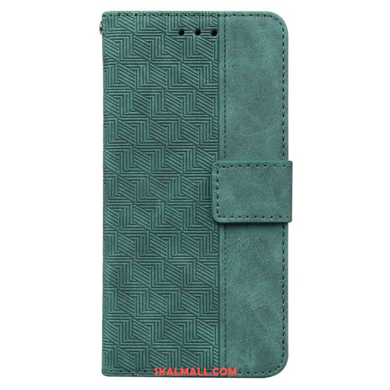 Fodral Xiaomi Redmi Note 12 4G Med Kedjar Strappy Mönster