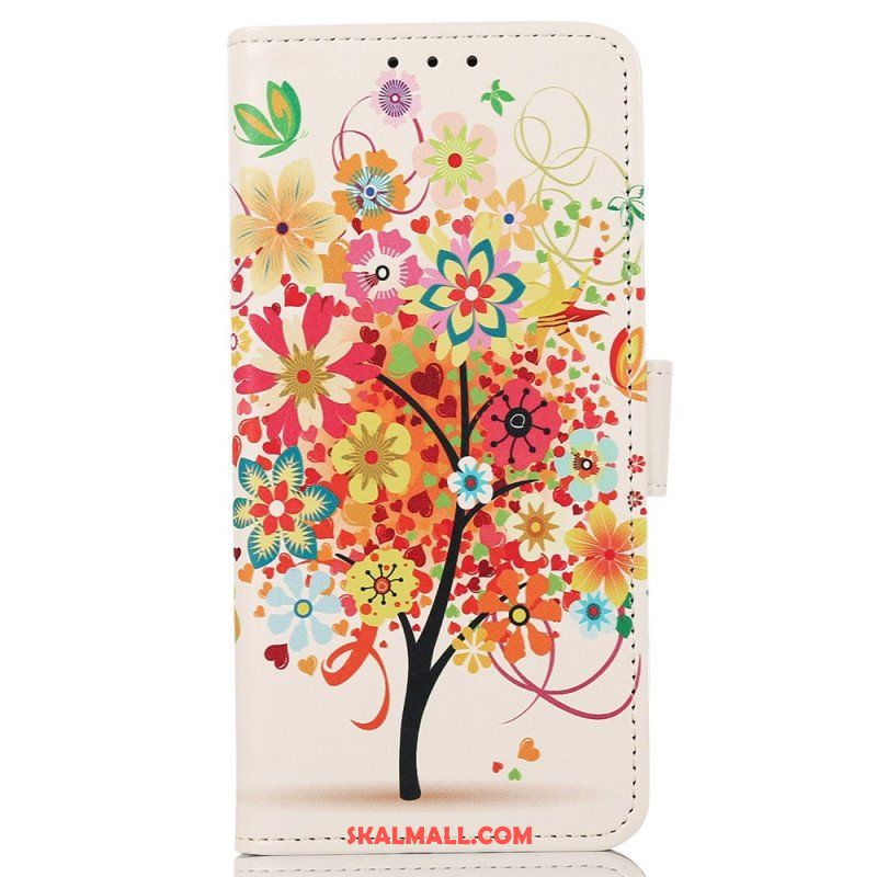Fodral Xiaomi Redmi Note 12 4G Träd Med Färgglada Bladverk