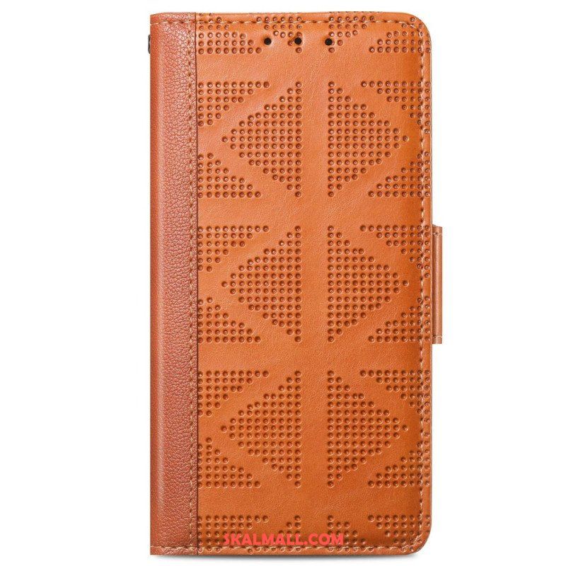 Fodral iPhone 14 Retro Läderstil