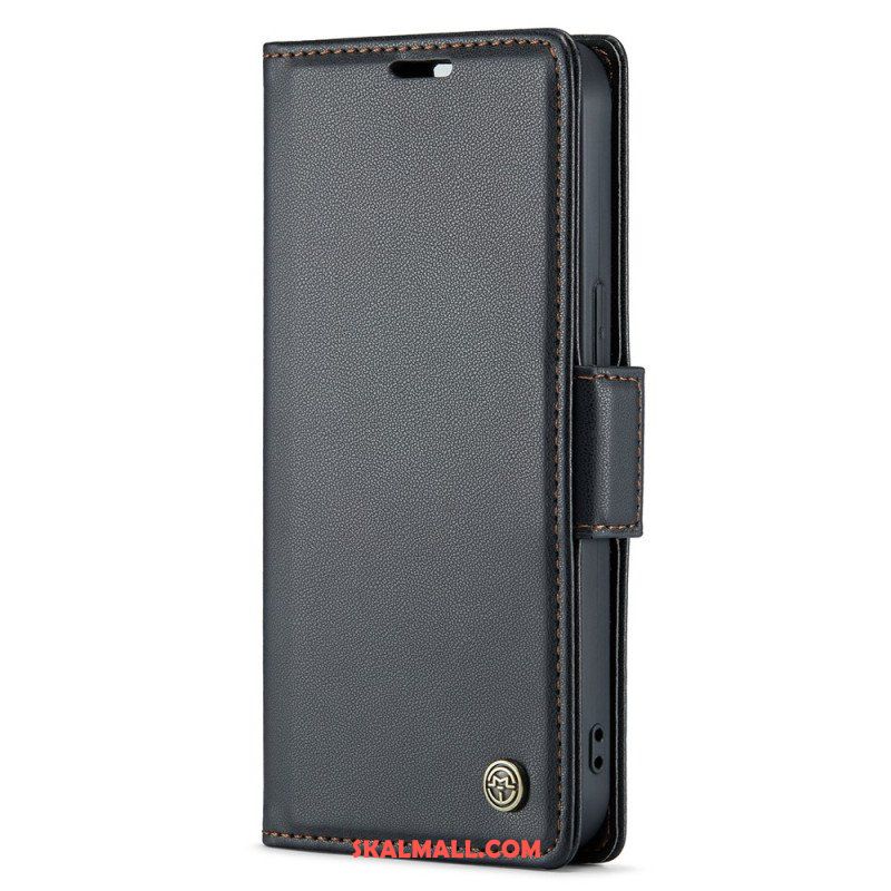 Fodral iPhone 15 Caseme Läderstil