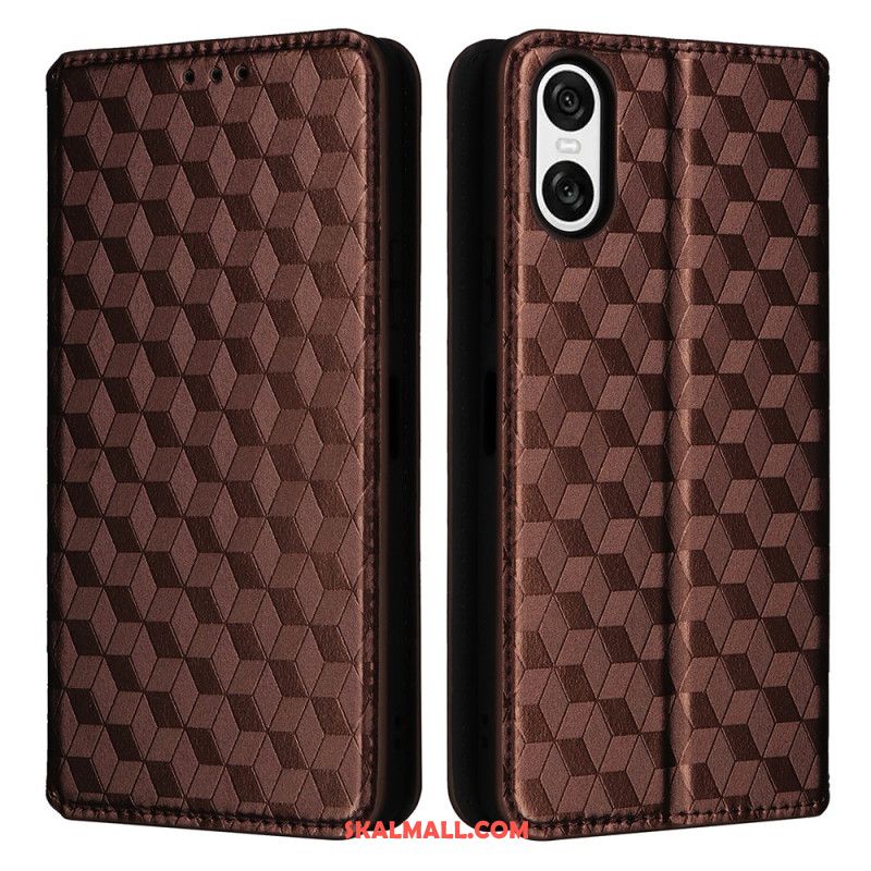 Folio-fodral För Sony Xperia 10 Vi 3d-diamanter