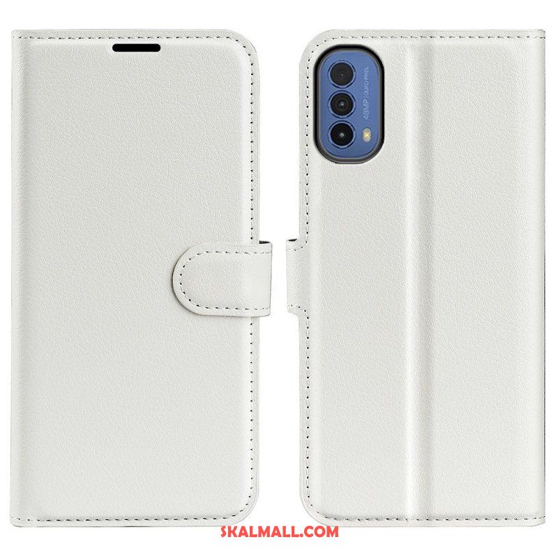 Folio-fodral Moto E40 / E30 / E20 Klassisk