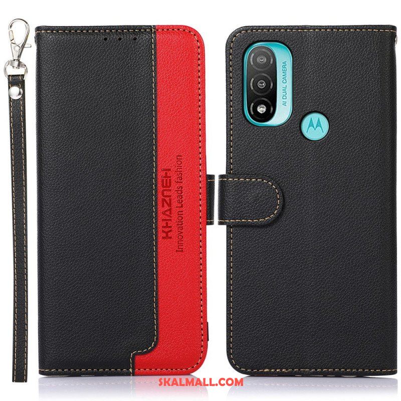 Folio-fodral Moto E40 / E30 / E20 Lychee Style Rfid Khazneh