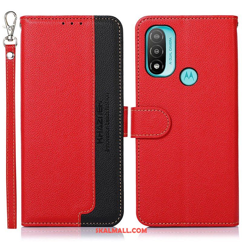 Folio-fodral Moto E40 / E30 / E20 Lychee Style Rfid Khazneh