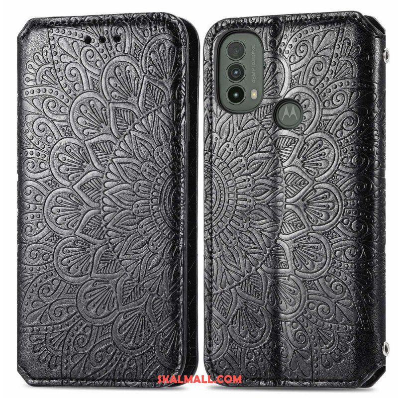 Folio-fodral Moto E40 / E30 / E20 Läderfodral Mandala